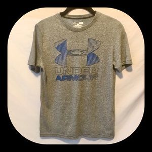 Under Armour Grey Boys Athletic ShortSleeve Shirt